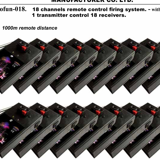 18 channels remote control firing system