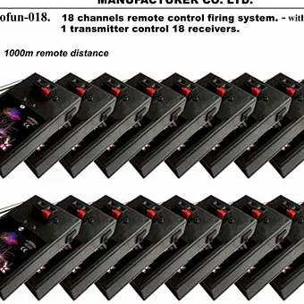18 channels remote control firing system