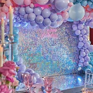30x30CM Wind Panel Sequins Shimmer Background Wall Glittering Gold Wall Decoration Suitable for Home Decoration Birthday Party