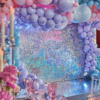 30x30CM Wind Panel Sequins Shimmer Background Wall Glittering Gold Wall Decoration Suitable for Home Decoration Birthday Party