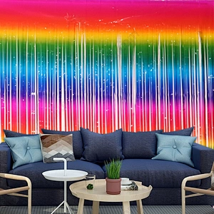 Birthday Zone Metallic Foil Fringe Shimmer Backdrop Wedding Party Wall Decoration Photo Booth Backdrop Tinsel Glitter Curtain