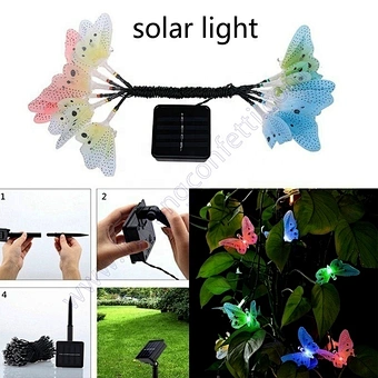 Changing Multi Color Decoration Path Lawn Outdoor Dragonfly Solar Garden Led Lights Artificial Butterfly
