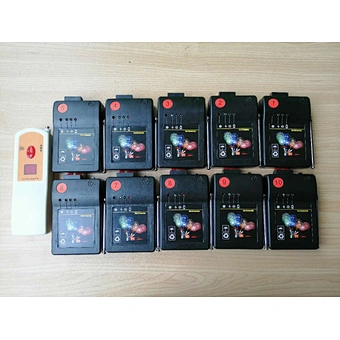 Wedding supplies pyro 10 cues 10 position one remote control fireworks firing system for professional audio