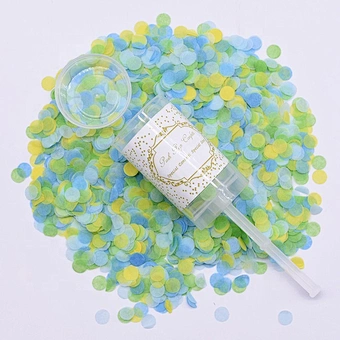 Foil Rice Paper Mini Pinata Gold Glitter Party Poppers Cannon Tissue  Push Pop Confetti