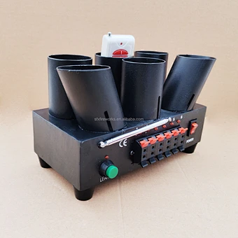 Firework System 6 shot Fire Party Stage Cold Spark Wedding Flame Fountain Remote Control Sparkler Machine Night Club Dj Pyro