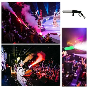 Smoke Machine Gun Pistol Original Handheld Disco Bar Club Dj Stage Effects Fog Air Soft Cannon Equipment Led Show Party Co2 Jet