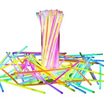 Party Supplies Led Fishing Glow in the Dark Sticks 100 Pack Glow Sticks Bulk Party Bracelets Necklace Light Stick