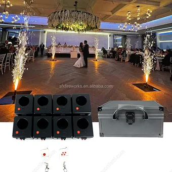 8 cue ice fountain fireworks ignition system cold fountain stage pyrotechnic firing system use AA battery