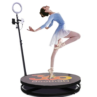 wireless 3d ringlight selfie dslr roaming rotating circle 360 spin photobooth video booth trackstar 360 photo booth machine