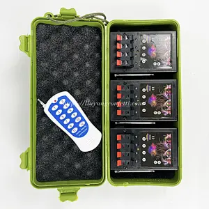 12 Cue 12 Channel Remote Control Fireworks Firing System Pyrotechnics Machine for Event Celebration Parties Birthdays New Years