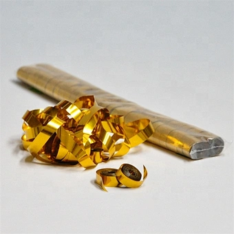 metallic confetti gold flameproof colorfast streamer for stage part wedding sport event