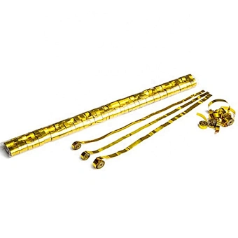 metallic confetti gold flameproof colorfast streamer for stage part wedding sport event