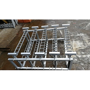 Advanced Steel Mortar Rack in Fan Shape for Decoration