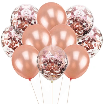 Throwing 1cm 2.5cm Metallic Round Foil Glitter Bulk Rose Gold Confetti for balloon wedding Birthday Party Decor Table event