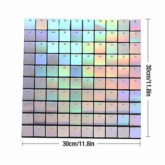 6 Colors Sequin Panel Wedding Backdrop Party Background Curtain Shimmer Sequin for Air Activated Panel Birthday Party Wall Decor