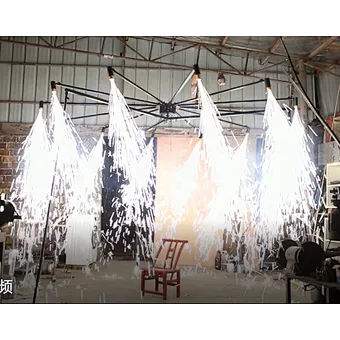 Remote control 360 degree spinning indoor cold fireworks cold fire machine sparkler machine  pyrotechnics firing system