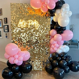 Air Activate 3D Shiny Shimmer Square Sequin Wall Panel Board for Wedding Events Festivals Advertising Backdrop Signs Decoration
