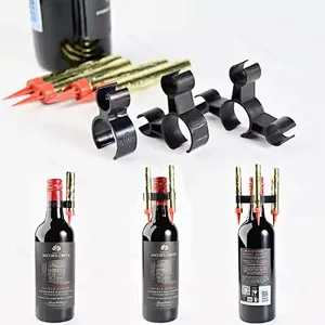 Single Champagne clip Birthday Candle Sparkler Firework Safety Ice Fountain Plastic Clip Holder Night Club double clips