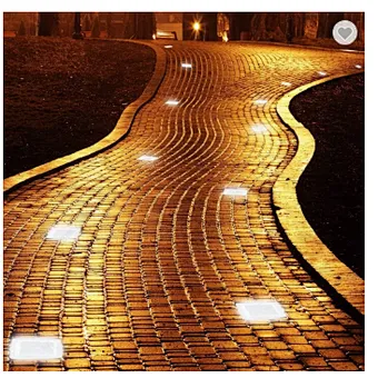 Solar Paver Set Lights Belgard Block Icle Outdoor Cube Led Garden Glass Rock Accent Cool White Path Brick Landscape Lighting