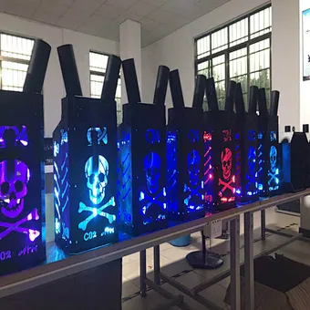 Double Fogger Gun Dj equipment stage light effect co2 jet machine cryo jet co2 for stage wedding disco party