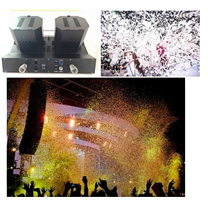 2022 DMX control super stage effects mini blower confetti storm paper cutting  machine for parties and special events