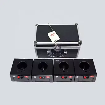 Fireworks Fountain Stage Decoration Party Wedding 1 small transmitter 4 firing units 1 flight case cold firework system set