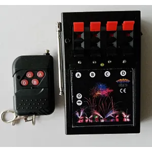 Fire machine pyrotechnics 4 cues 4 channels remote control fireworks firing system