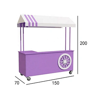 Good Quality White Stainless Steel New Wedding Design Champagne Cart For Events