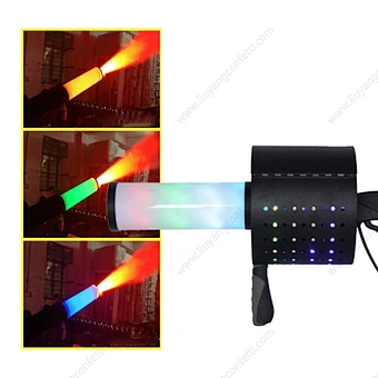 New Arrival Full Color CO2 Confetti DJ Hand Shooter LED CO2 Confetti Jet Gun for Party Disco Nightclub