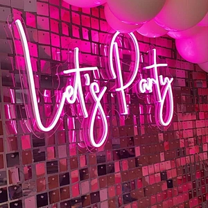 decoration for wedding events party supplies decoration lights let's party happy birthday neon sign wedding decorations
