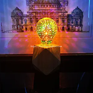 LED Edison Bulb E27 3D Fireworks Decor 6W 220V Retro Filament Light Holiday Wedding Lighting ST64 A60 G80 G95 Decorative Lights