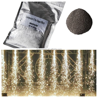 safety composite ti special cold fireworks machine ti powder bag sparklers fountain 200g titanium powder price in wedding