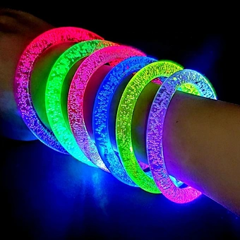 Love New Year Love Happy Word Flashing Wristband LED Bracelet Bangle Kids Light Toy Gift Birthday Glow Party Concert Christmas