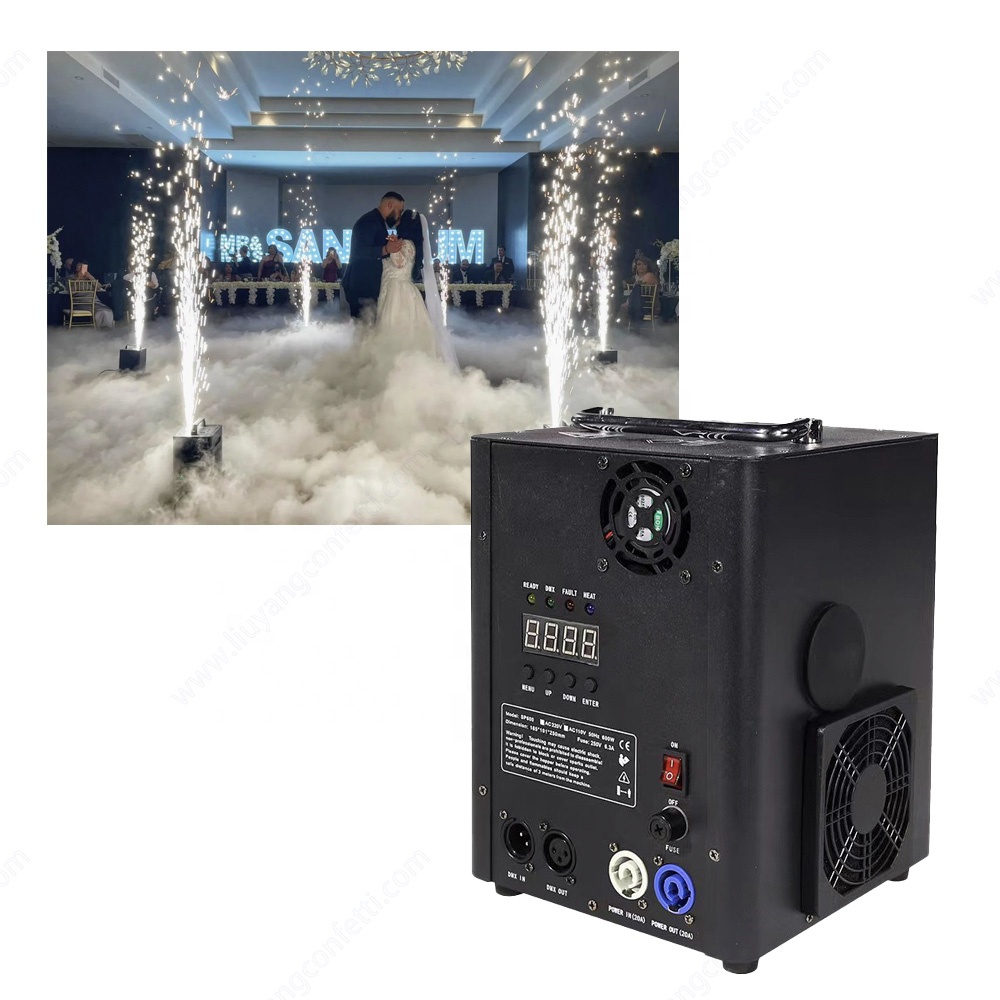 Professional DJ FX Mini Cold Spark Machine Wireless DMX Control Fireworks Fountain Sparkler Wedding Stages Audio Video Lighting