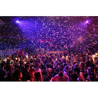 Dmx Control Nightclub Bar Stage Effect Small Led Bubble Machine Portable Remote Colorful Rgb Bubble Machine For Wedding Party
