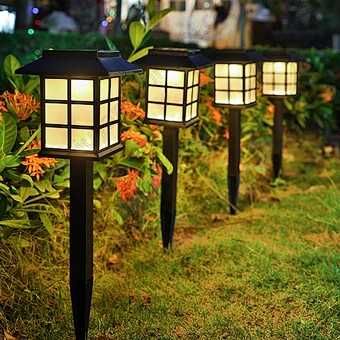 Pathway Waterproof Landscape Path Yard Driveway Walkway Solar Stake Light Led Stick Garden Light Solar Lawn Lamp For Decoration