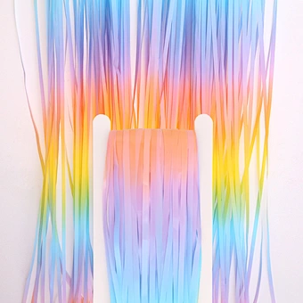 Hanging Wedding Decoration Sequin Metallic Tinsel 1m X 2m Rainbow Birthday Party Door Window Backdrop Fringe Foil Curtain