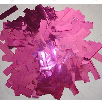 Flameproof color fast Wedding Party 5*2cm metallic PET PVC shredded confetti paper for confetti machine