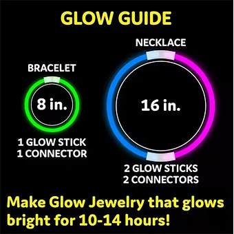 Party Supplies Led Fishing Glow in the Dark Sticks 100 Pack Glow Sticks Bulk Party Bracelets Necklace Light Stick