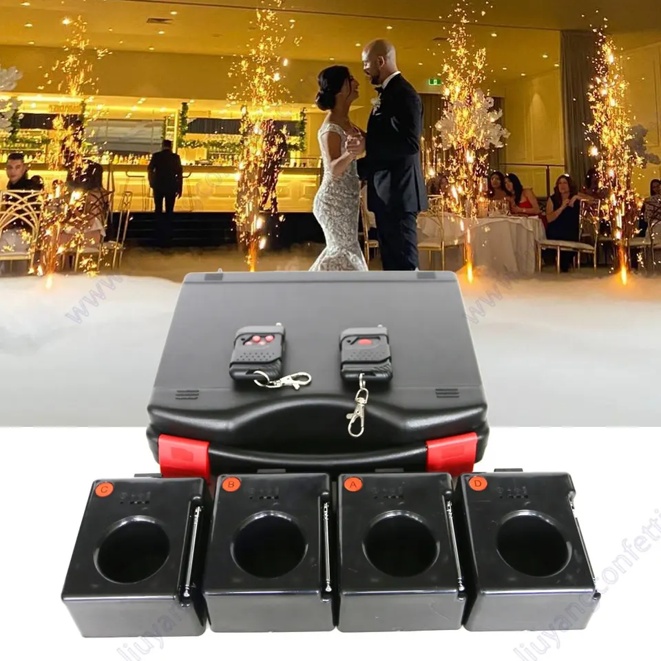 4 cue ice fountain fireworks ignition system cold fountain stage pyrotechnic firing system