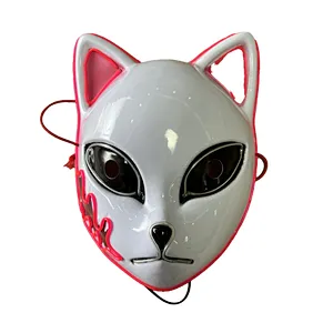 led luminous mask halloween mask party props  cat face mask for party festival