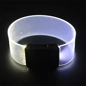 new product party favor transparent magnet sound activated led bracelet