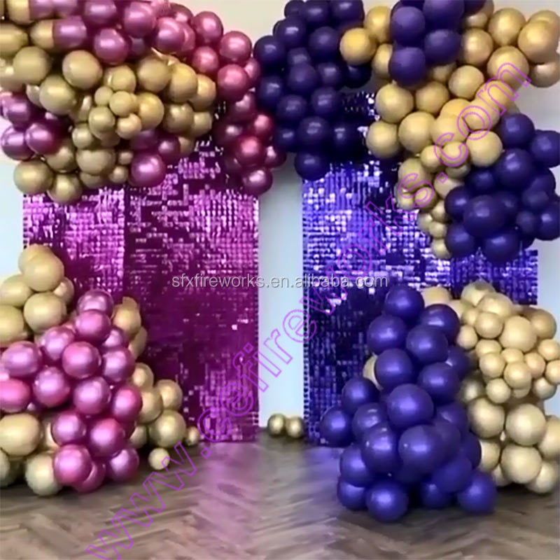 Eco-friendly wedding party backdrops PET sequin panel shimmer wall Customized Design Wall Panel 3d Backdrop