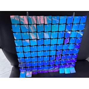 Event Show Rent Birthday Wedding Decoration 4d Panel Backdrop Custom Logo Party Outdoor Color Sequin Round Square Shimmer Wall