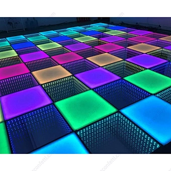 Magnetic 3d Light Infinity Mirror Video Display Nightclub Pixel Rgb Portable Glass Disco Night Club Dmx Color Led Dance Floor