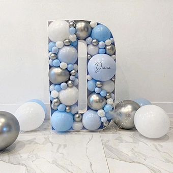 Frame Large Theme Decoration Supplies Love Event Baby Shower Box Birthday Party Wedding Paper Alphabet Balloon Letter Number
