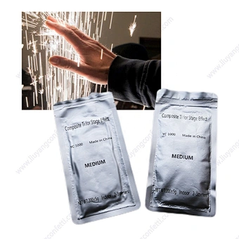 30 Bags Odor Vacuum Packaging Spray Ti 200g Titanium Composite Sparkulars Cold Spark Powder For Wedding Firework Machine