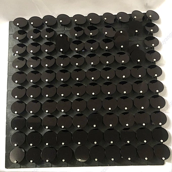 Board Disc Sequin Decorative Panel Iridescent Decoration Stand Decor 3d Mirror Effect Sparkle Multic Backdrop Black Shimmer Wall
