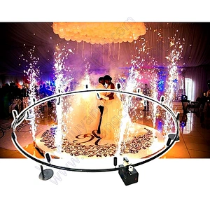 Marriage Big Circle 360 Degree Rotate Remote Control Cold Pyro Indoor Wedding Party Pyrotechnic Sparkler Firing System Fireworks