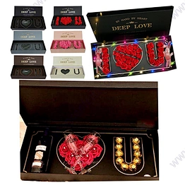 Love Packaging Mug Mother's Birthday Valentine's Chocolate Artificial Men Women Flower Rose Gift Box  Happy 2022 Valentines Day